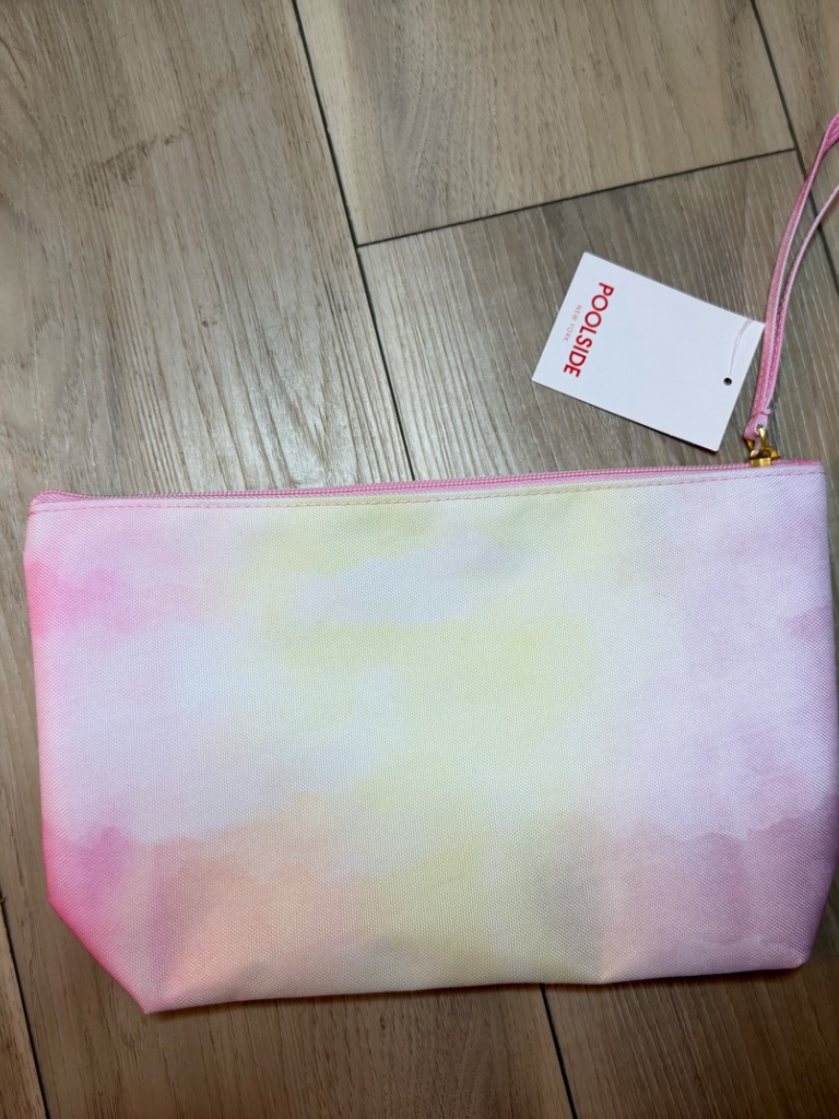 Poolside New York Pink Wet Swimsuit Beach Cosmetic Pouch Nwt — image 2 of 3